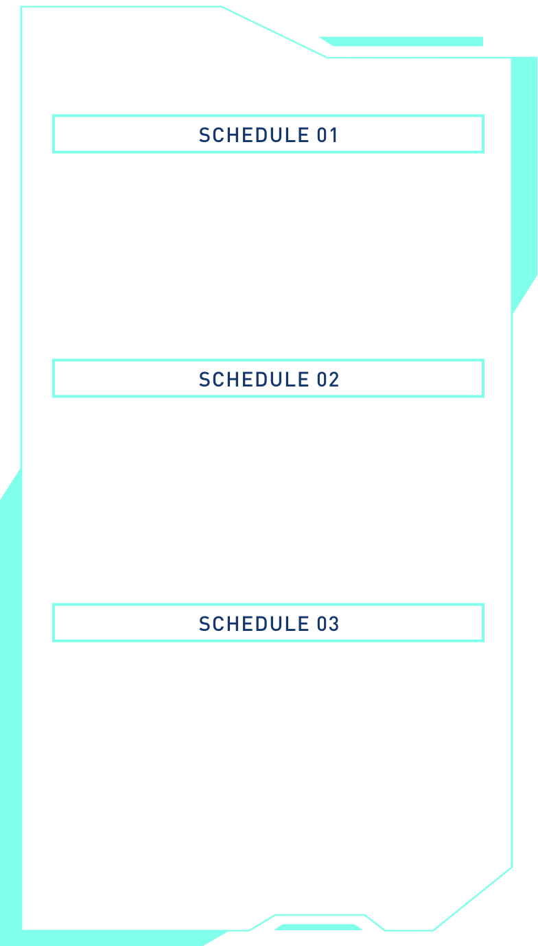 SCHEDULE 01 羽衣国際大学について、SCHEDULE 02 新学科について、SCHEDULE 03 入試制度について