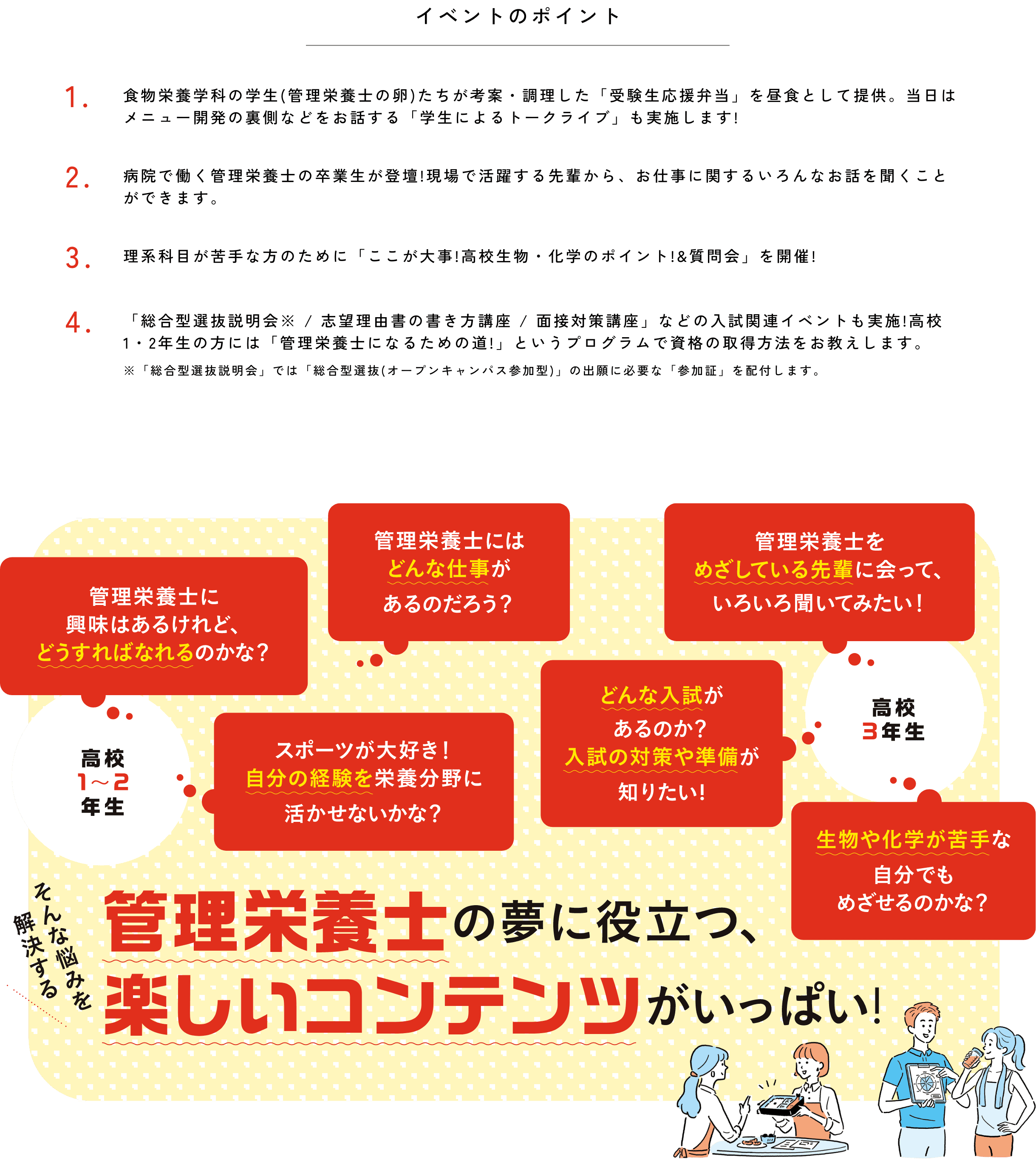 イベントのポイント