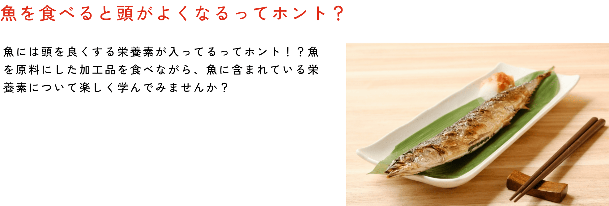魚を食べると頭がよくなるってホント？